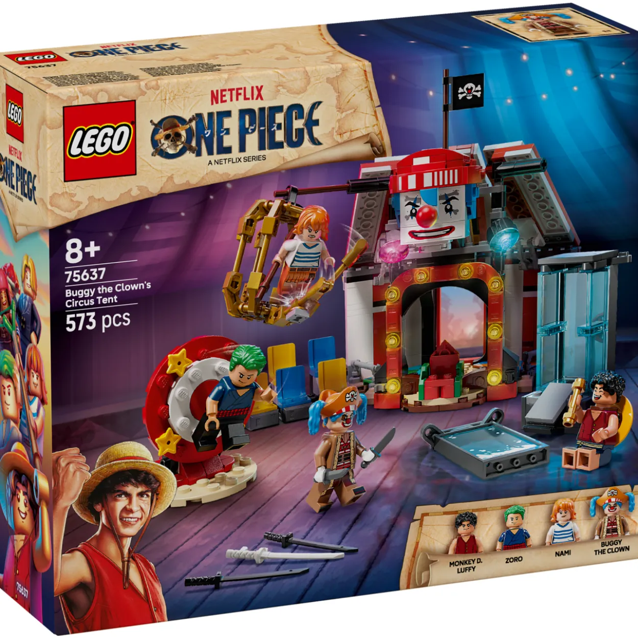 LEGO ONE PIECE 75637 Buggy-klovnin sirkusteltta
