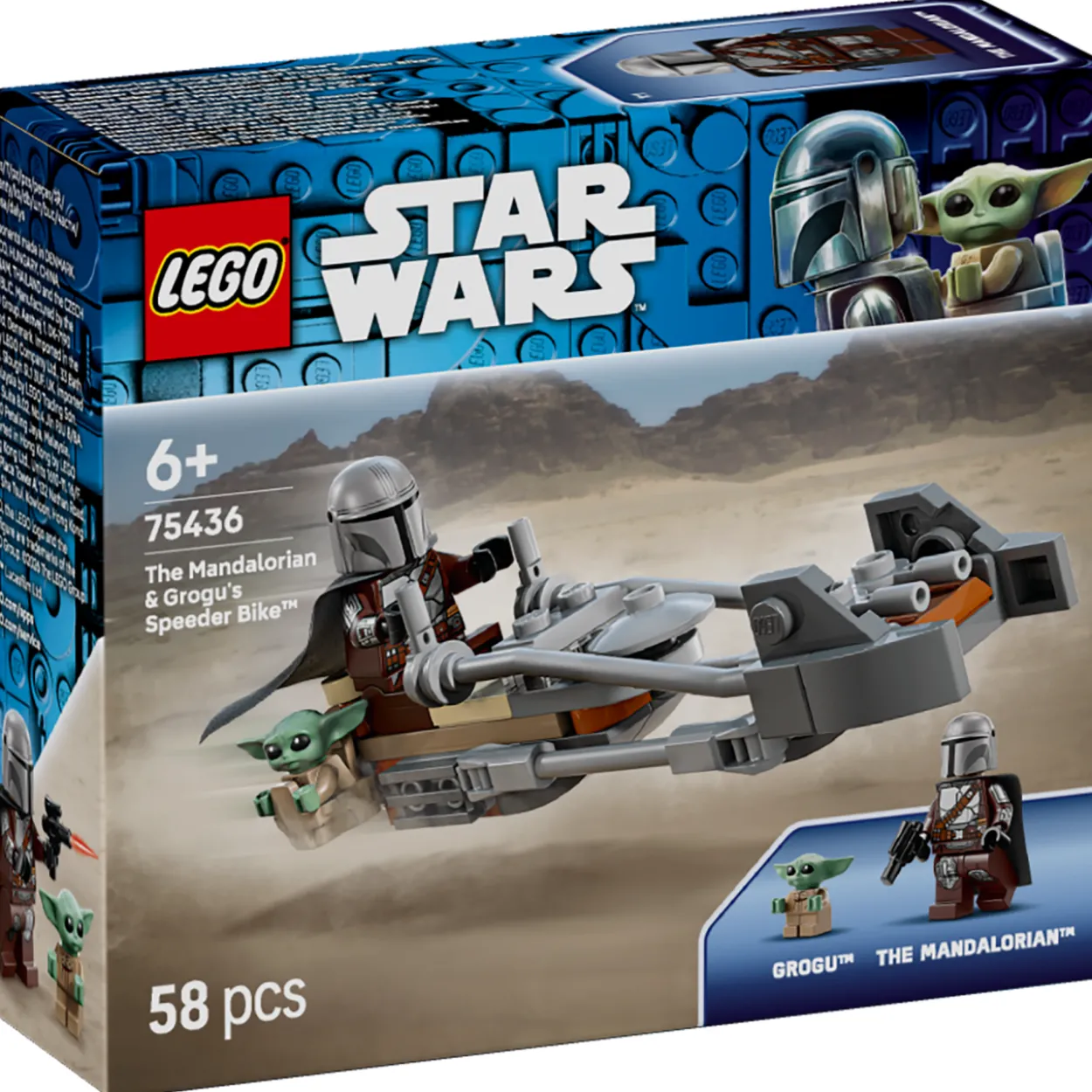 LEGO Star Wars 75436 Mandalorialaisen ja Grogun kiituripyörä
