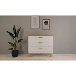 Lipasto Kocot 100 cm Denver valkoinen/beige