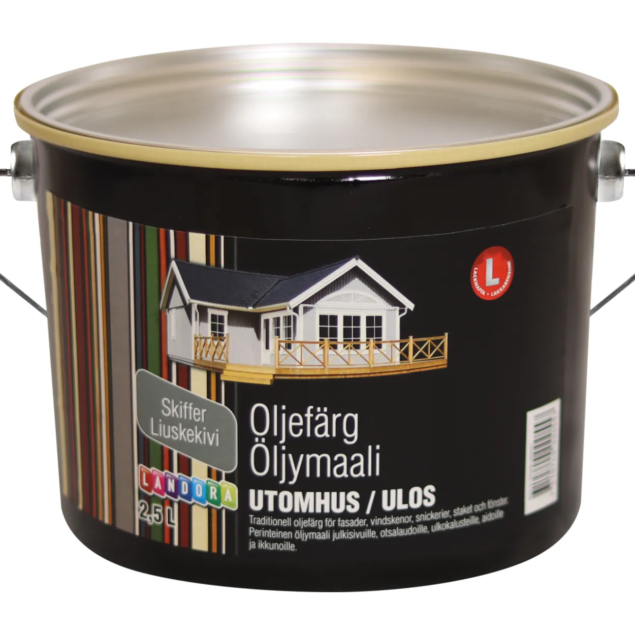 Öljymaali Landora 2,5 l harmaa