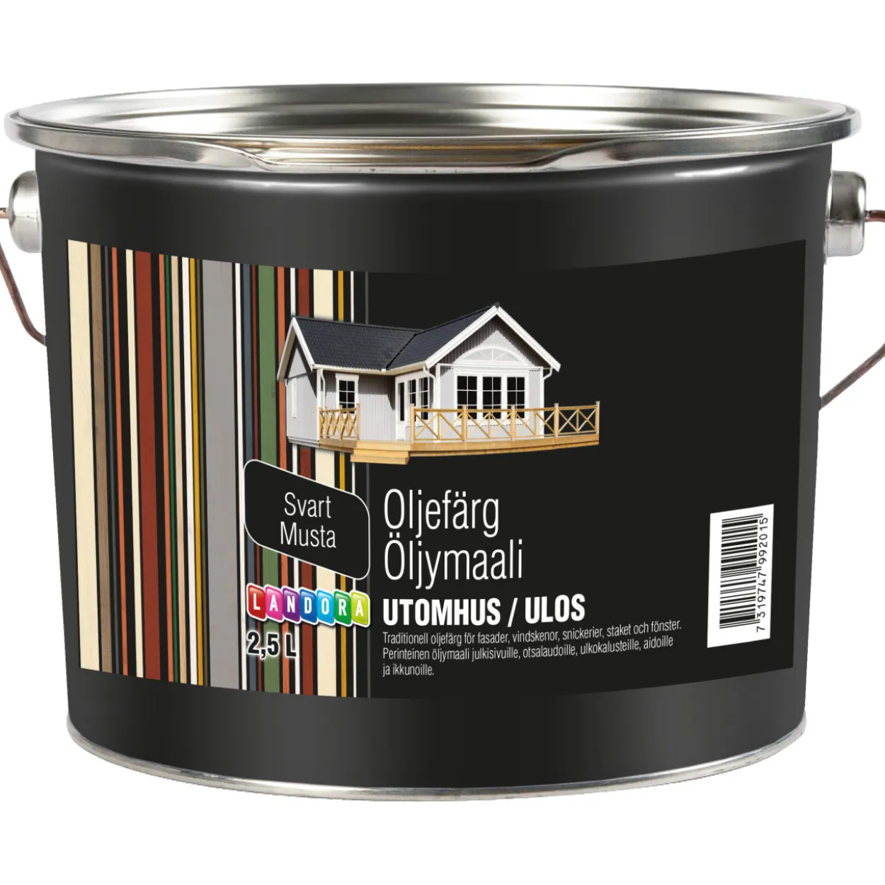 Öljymaali Landora 2,5 l musta