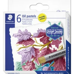 Öljypastelliliitu Staedtler 6 kpl metalli