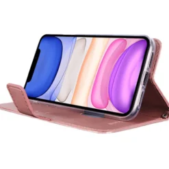 Lompakkolaukku Mobia iPhone 13 ruusukulta