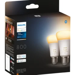 Älylamppu Philips Hue White Ambiance 6W A60 E27 2kpl