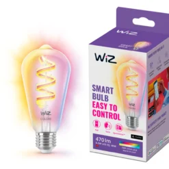Älylamppu WiZ full color filamentti Edison 40W ST64 E27 RGB