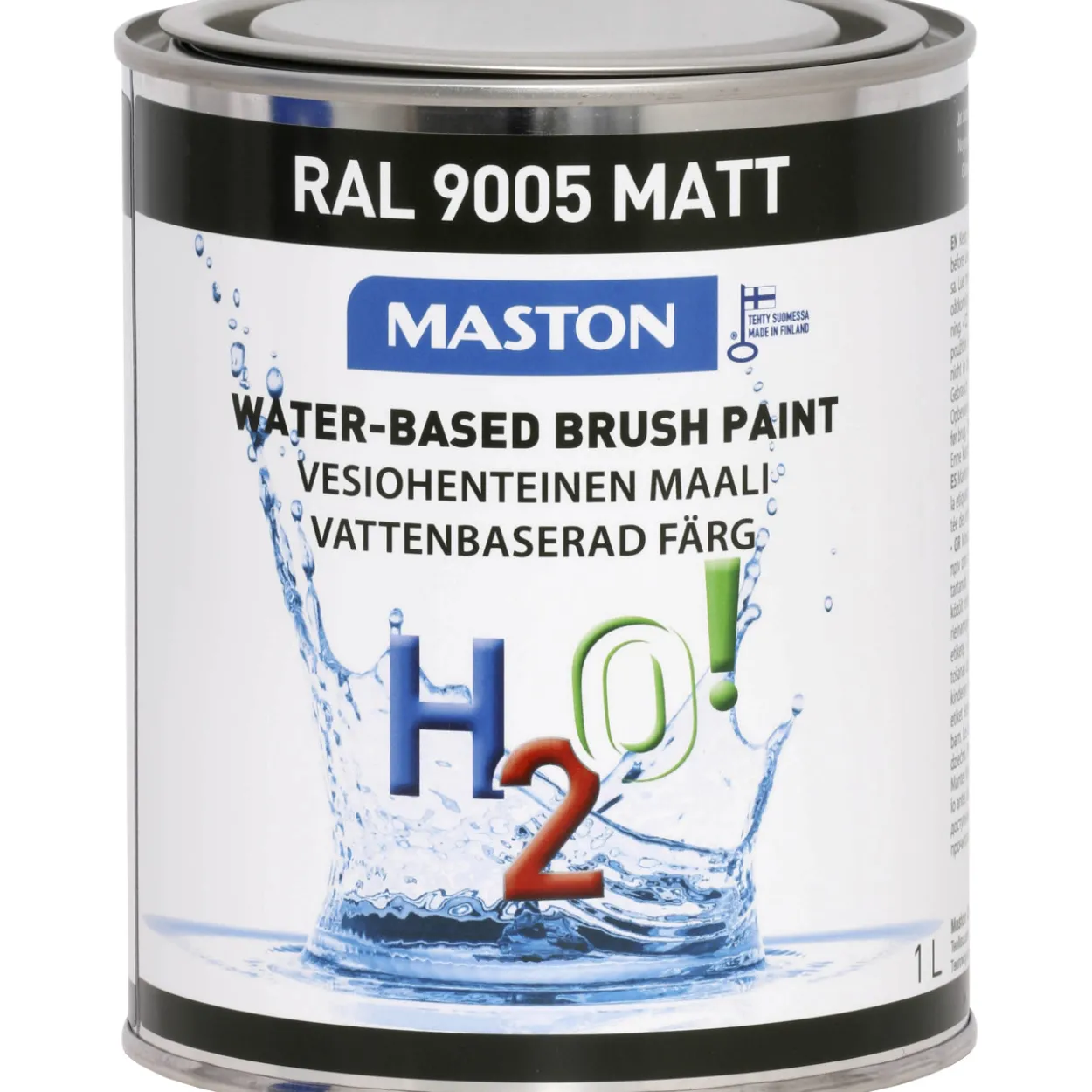 Maali 1 l H2O Colormix matta musta