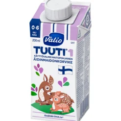 Maitopohjainen äidinmaidonkorvike Valio 200 ml Tuuti 1 UHT