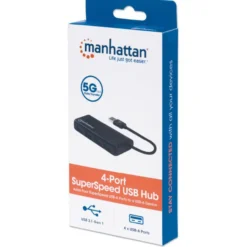 Manhattan 4xUSB-A hubi USB-A kaapelilla