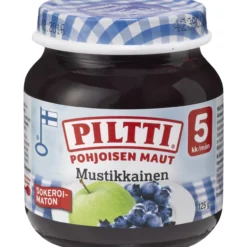 Marja-hedelmäsose Piltti 125 g Pohjoisen Maut Mustikkainen 5 kk