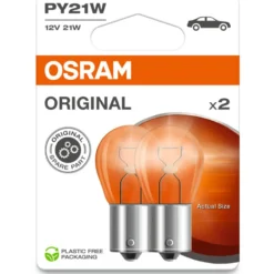 Merkkivalopolttimo Osram PY21W 2 kpl