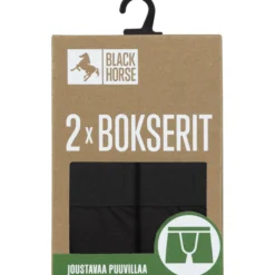 Miesten bokserit Black Horse 2 kpl/pkt