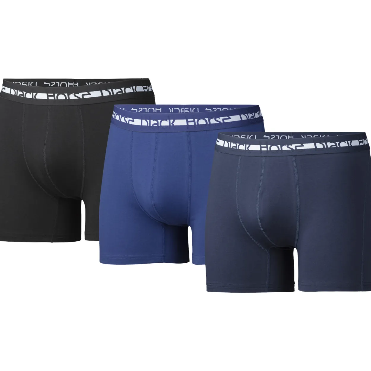 Miesten bokserit Black Horse Blues 3 kpl/pkt