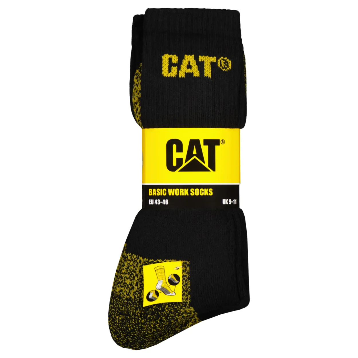 Miesten työsukat CAT Basic Work Socks 3 pr/pkt