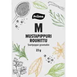 Mustapippuri 23 g, rouhittu