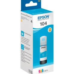 Mustepullo Epson Eco Tank 104, cyan