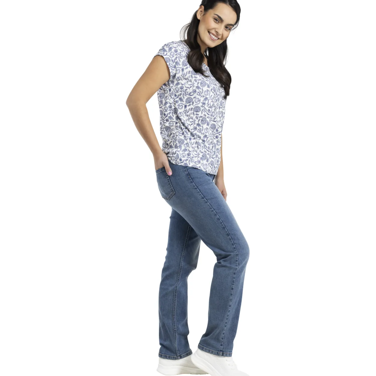 Naisten farkut Pola Rose straight fit