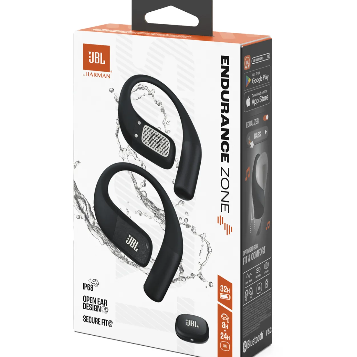 Nappikuulokkeet JBL Endurance Zone, musta/harmaa