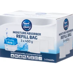 Nord Clean -kosteudenpoistajan täyttöpussi 450 g, 3 kpl/pkt