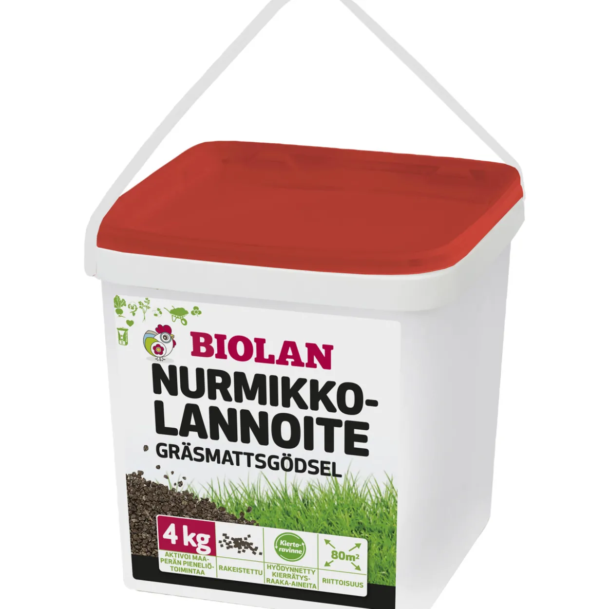 Nurmikkolannoite Biolan 4 kg