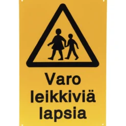 Opastekyltti varo leikkiviä lapsia 20 x 30 cm