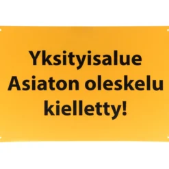Opastekyltti yksityisalue 20 x 30 cm