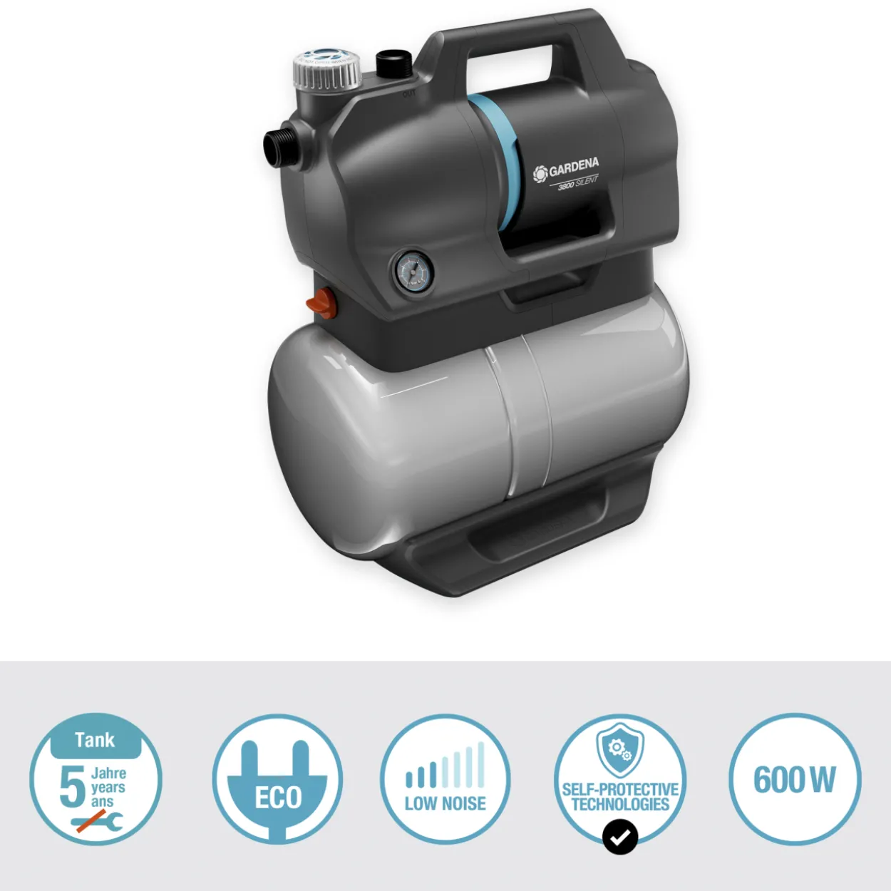 Painevesiautomaatti Gardena 3800 Silent