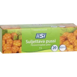 Pakastuspussi 1 ltupla suljettava 20 kpl