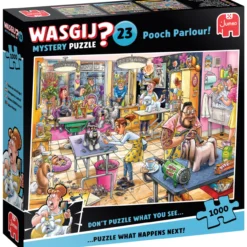 Palapeli Jumbo 1000 palaa Wasgij Mystery 23 Pooch Parlour!