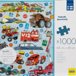 Palapeli Peliko 1000 palaa Kunnas hurjan hauskat autot
