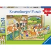 Palapeli Ravensburger A Day at the Farm 2x24 palaa