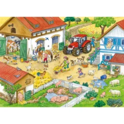 Palapeli Ravensburger A Day at the Farm 2x24 palaa