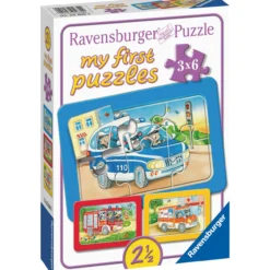 Palapeli Ravensburger Animals In Action 3x6 palaa
