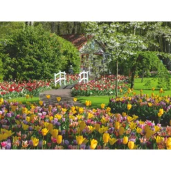 Palapeli Ravensburger 1000 palaa Keukenhof Gardens