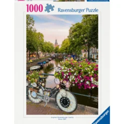 Palapeli Ravensburger 1000 palaa Bicycle Amsterdam