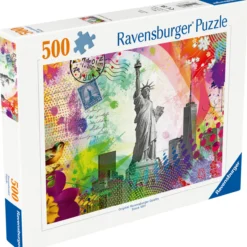 Palapeli Ravensburger 500 palaa New York Postcard
