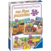 Palapeli Ravensburger 2/4/6/8 palaa Construction Site Animals