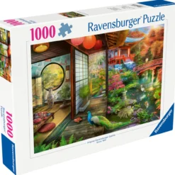 Palapeli Ravensburger 1000 palaa Japanese Garden Teahouse Kyoto