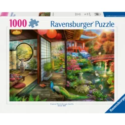 Palapeli Ravensburger 1000 palaa Japanese Garden Teahouse Kyoto