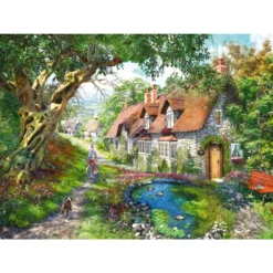 Palapeli Ravensburger 1000 palaa Flower Hill Lane