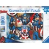 Palapeli Ravensburger 100 palaa Marvel Captain America