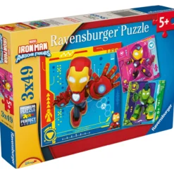 Palapeli Ravensburger 3 x 49 palaa Iron Man & His Awesome Friends