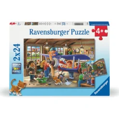 Palapeli Ravensburger 2 x 24 palaa Airplane & Train ​Repairs
