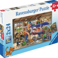 Palapeli Ravensburger 2 x 24 palaa Airplane & Train ​Repairs