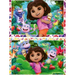 Palapeli Ravensburger 2 x 24 palaa Dora the Explorer
