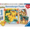 Palapeli Ravensburger 3 x 49 palaa Pokémon