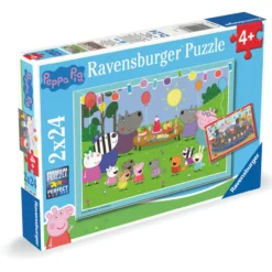 Palapeli Ravensburger 2 x 24 palaa Peppa Pig