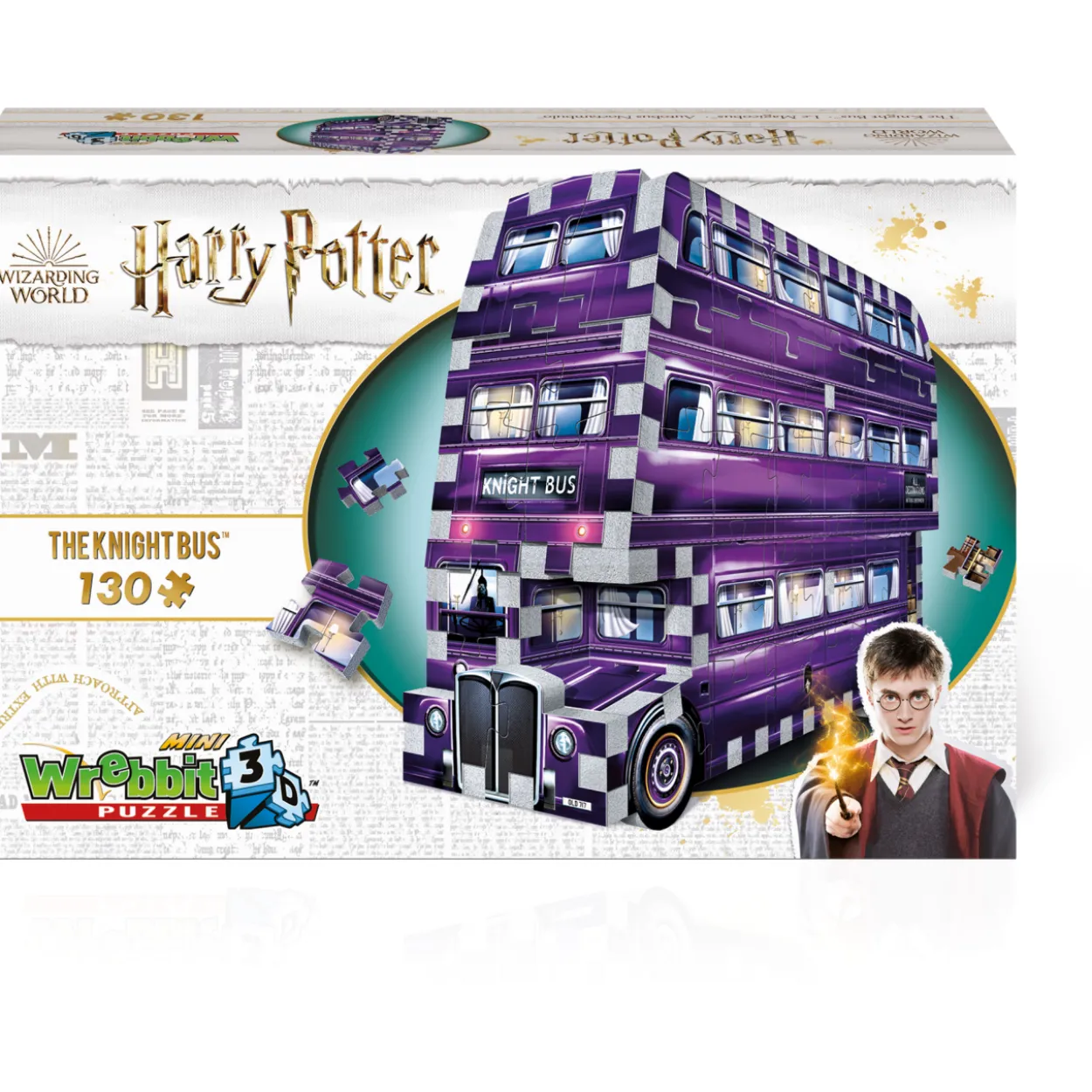 Palapeli Wrebbit 3D Mini Knight Bus 130 palaa
