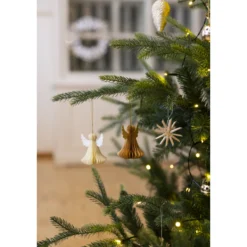 Paperienkeli Kotikulta 2 kpl 7 cm luonnonvalkoinen