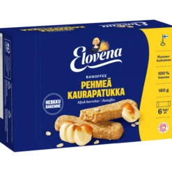 Pehmeä kaurapatukka Elovena 6 x 30 g banoffee