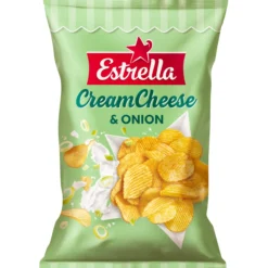 Perunalastu Estrella 275 g Cream Cheese & Onion